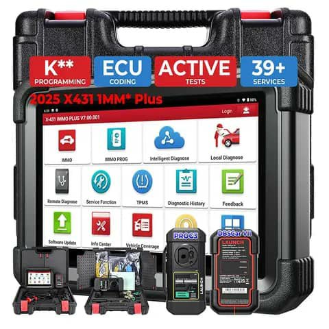 Launch X431 IMMO Plus diagnostic kit with programmers
