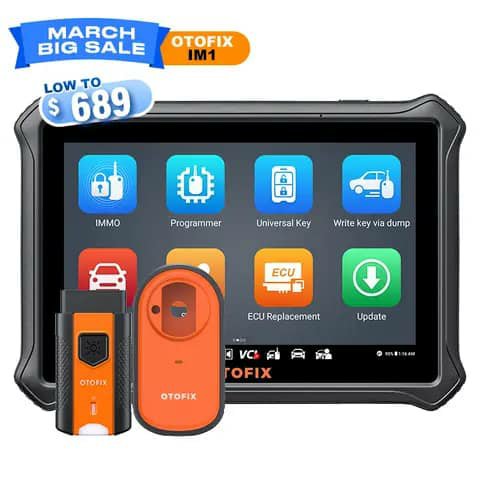 OTOFIX IM1 diagnostic tablet with key programmer adapters