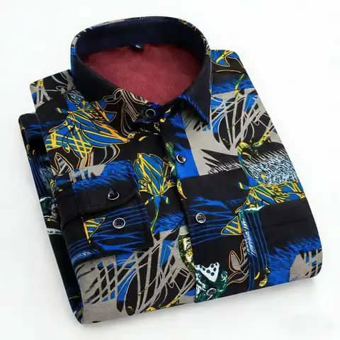 Folded patterned shirt